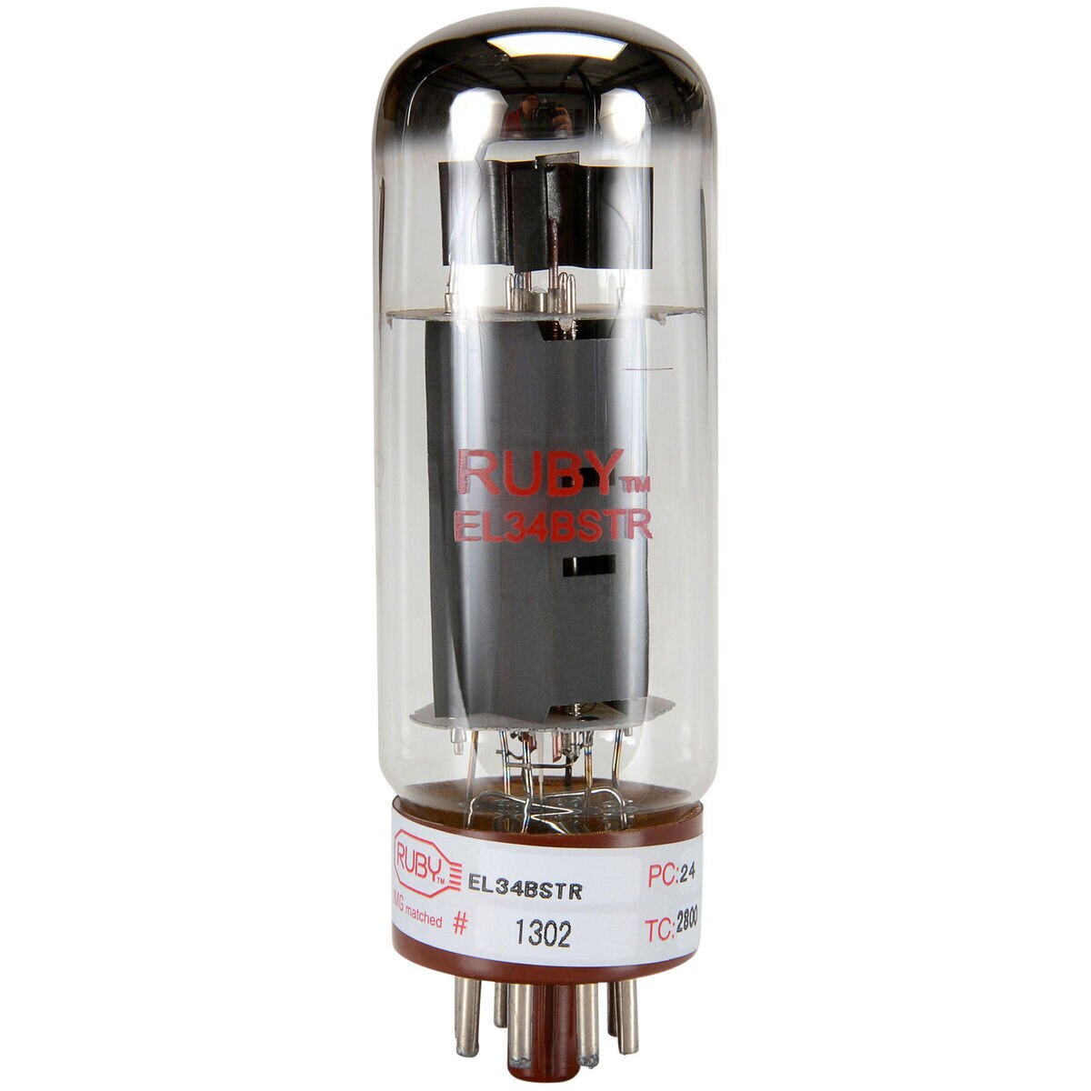 Ruby Tubes EL34BSTR Vacuum Tube Quartet Matched